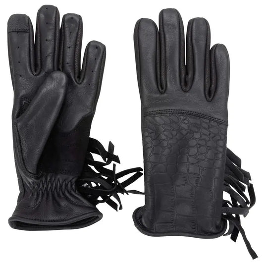 Alligator Gloves with Tassels