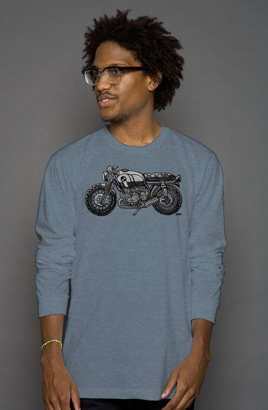 Vintage BMW Motorcycle by Henri Long Sleeve T-Shirt