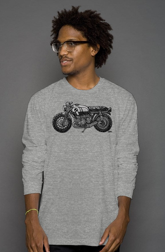 Vintage BMW Motorcycle by Henri Long Sleeve T-Shirt