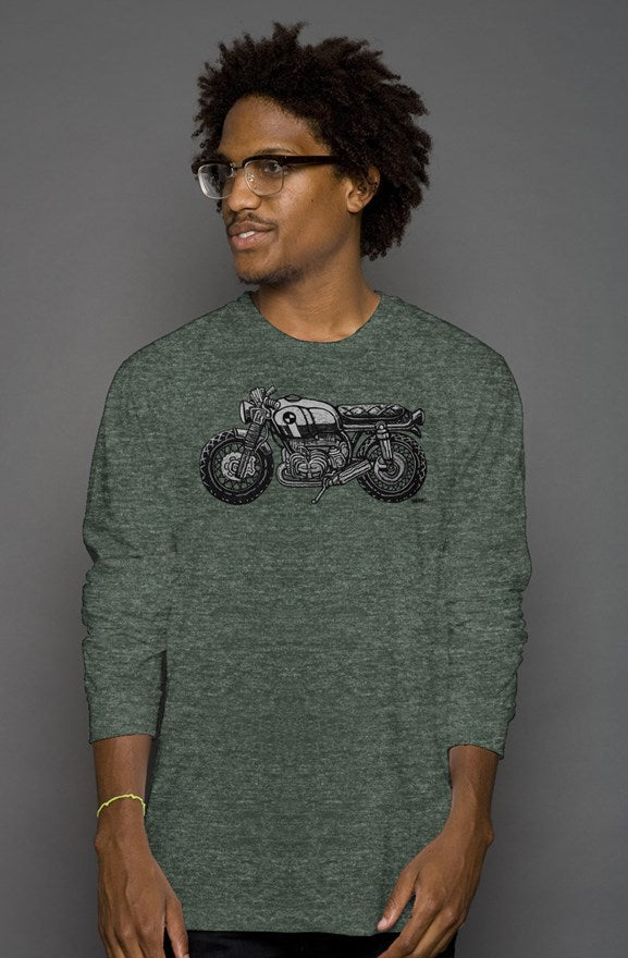 Vintage BMW Motorcycle by Henri Long Sleeve T-Shirt
