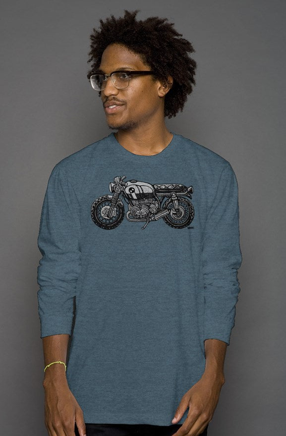 Vintage BMW Motorcycle by Henri Long Sleeve T-Shirt
