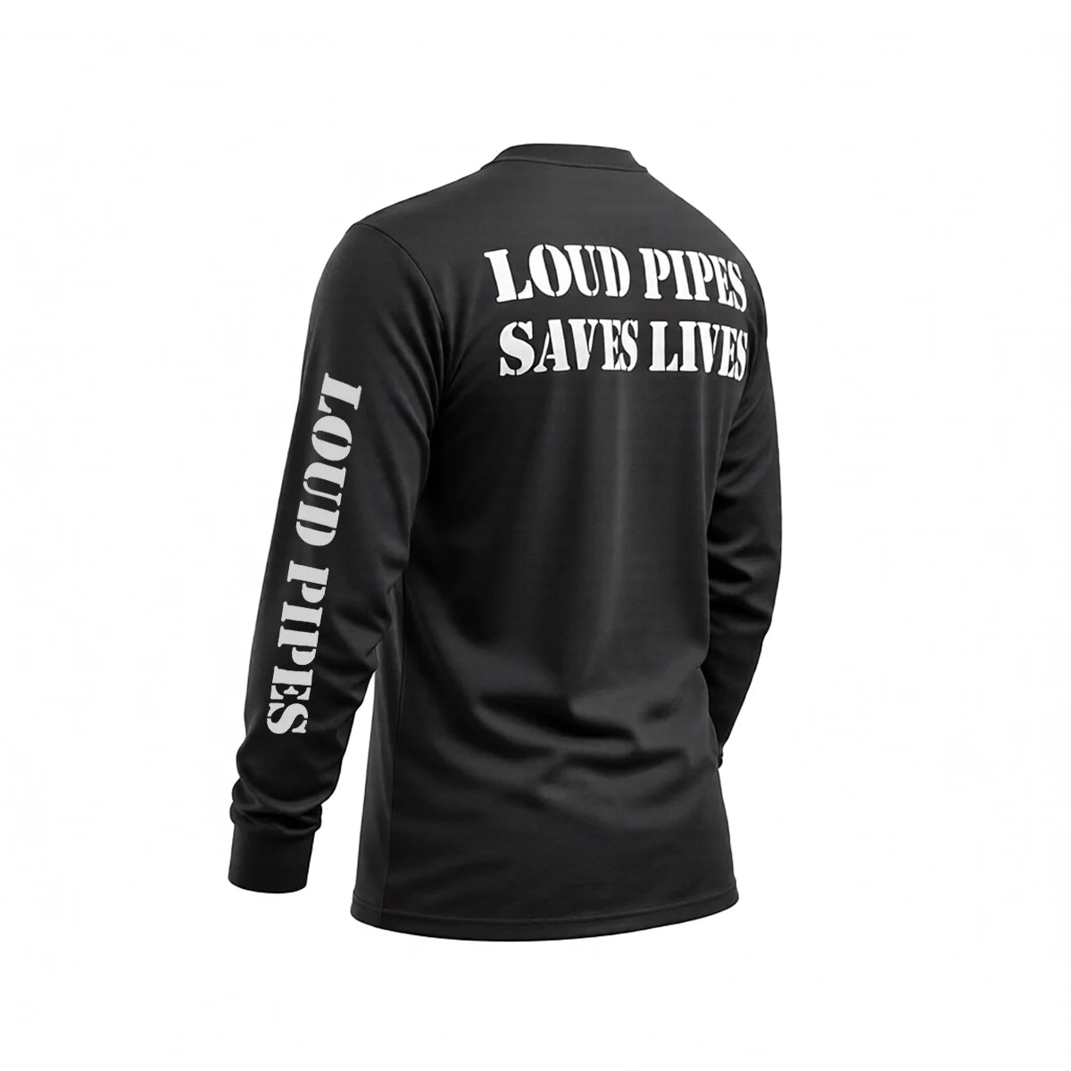 Loud Pipes Save Lives - Men's Long Sleeve Biker Tee
