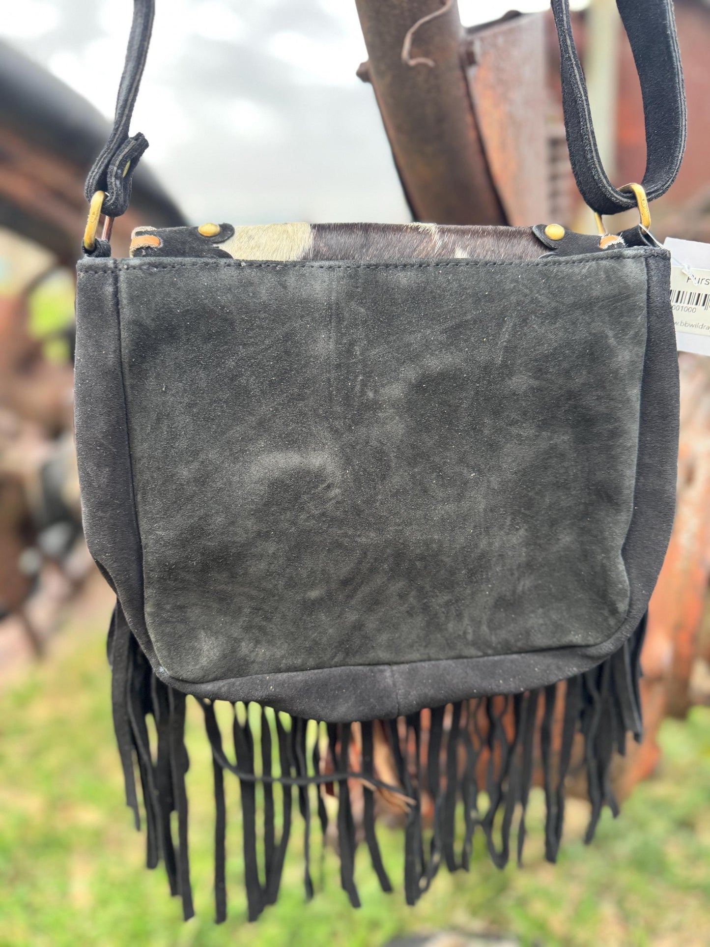 Turquoise Gypsy Fringe Tote Bag