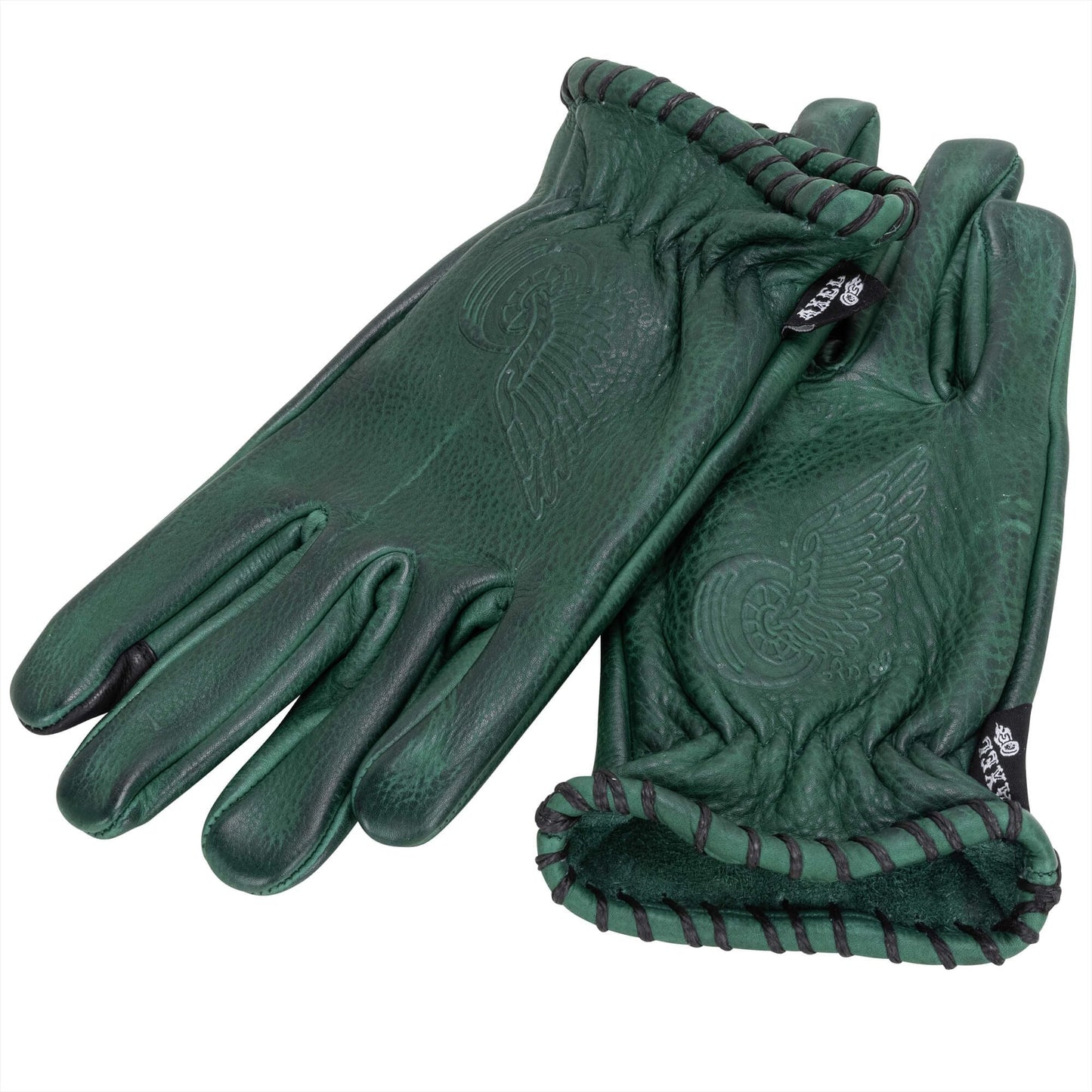 Green Cowhide Gloves