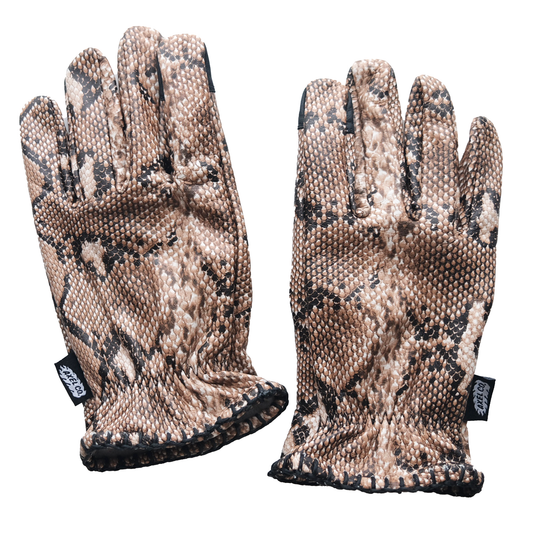 Snakeprint Motorcycle Gloves